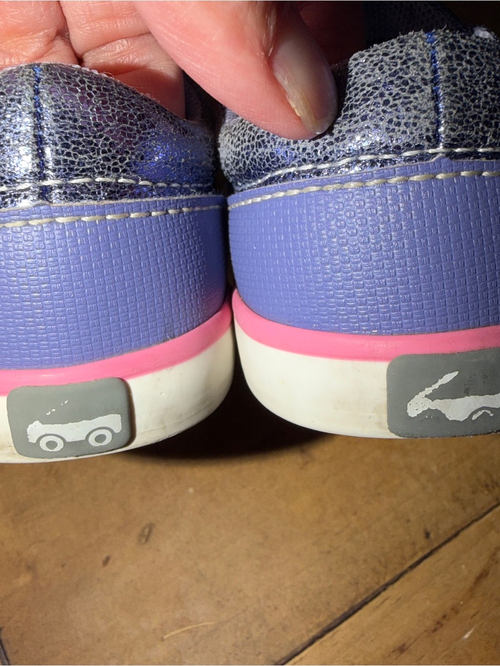 See Kai Run Toni Sneakers in purple metallic, toddler girl sz 5 - Picture 3 of 9